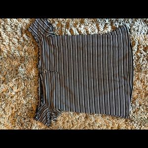 Aero stripped strapless shirt